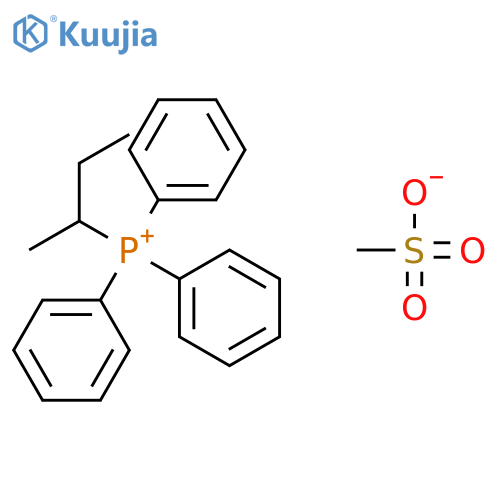 Phosphonium, (1-methylpropyl)triphenyl-, methanesulfonate structure