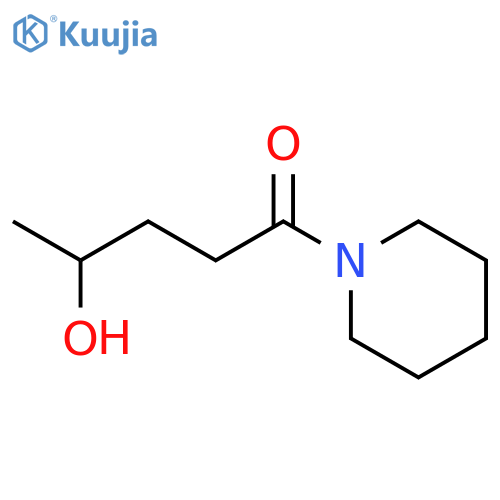 Piperidine, 1-(4-hydroxy-1-oxopentyl)- structure