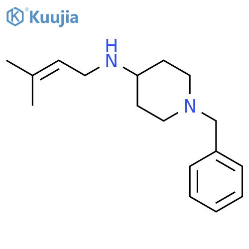 4-Piperidinamine, N-(3-methyl-2-buten-1-yl)-1-(phenylmethyl)- structure