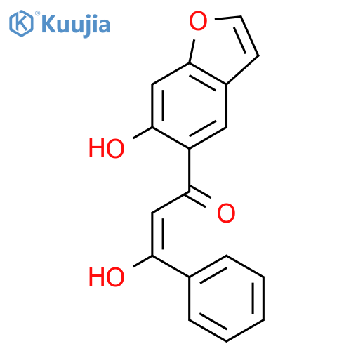 2-Propen-1-one, 3-hydroxy-1-(6-hydroxy-5-benzofuranyl)-3-phenyl- structure