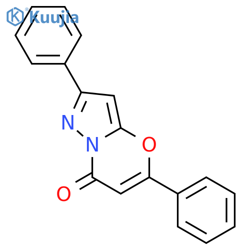 7H-Pyrazolo[5,1-b][1,3]oxazin-7-one, 2,5-diphenyl- structure