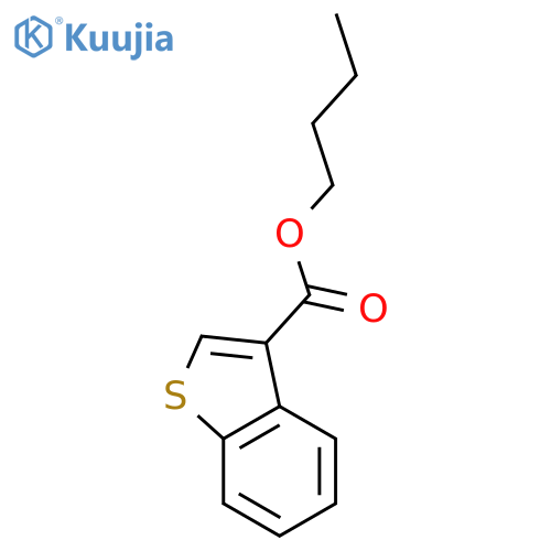 Benzo[b]thiophene-3-carboxylic acid, butyl ester structure