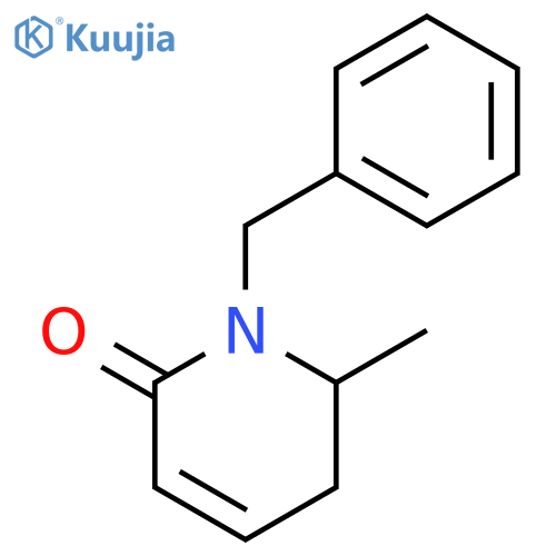 2(1H)-Pyridinone, 5,6-dihydro-6-methyl-1-(phenylmethyl)- structure