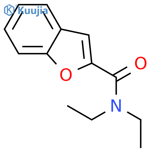 N,N-diethyl-1-benzofuran-2-carboxamide structure