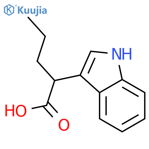 1H-Indole-3-aceticacid, a-propyl- structure