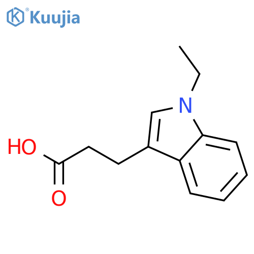3-(1-Ethyl-1H-indol-3-yl)-propionic acid structure
