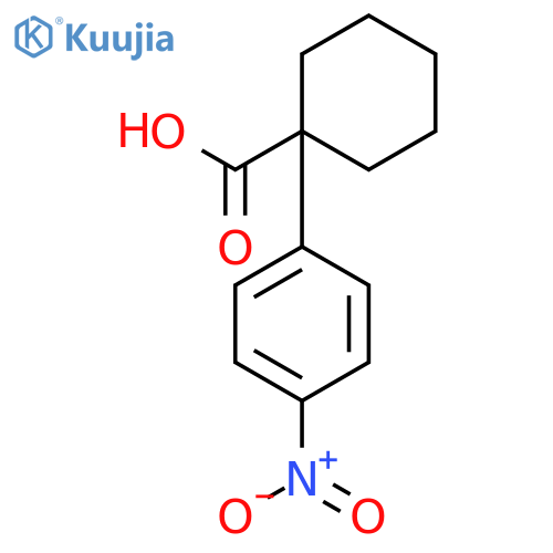 1-(4-Nitrophenyl)cyclohexanecarboxylic acid structure
