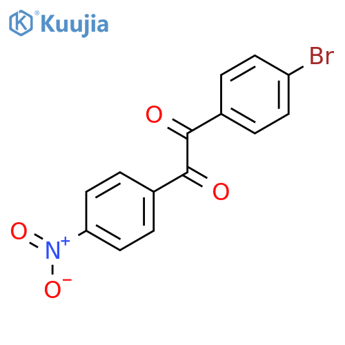 1,2-Ethanedione, 1-(4-bromophenyl)-2-(4-nitrophenyl)- structure