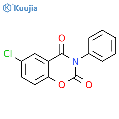 2H-1,3-Benzoxazine-2,4(3H)-dione, 6-chloro-3-phenyl- structure
