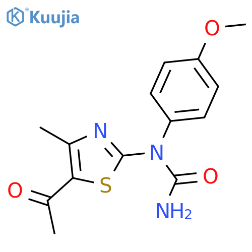 Urea, N-(5-acetyl-4-methyl-2-thiazolyl)-N-(4-methoxyphenyl)- structure