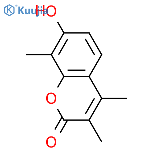 7-Hydroxy-3,4,8-trimethylcoumarin structure