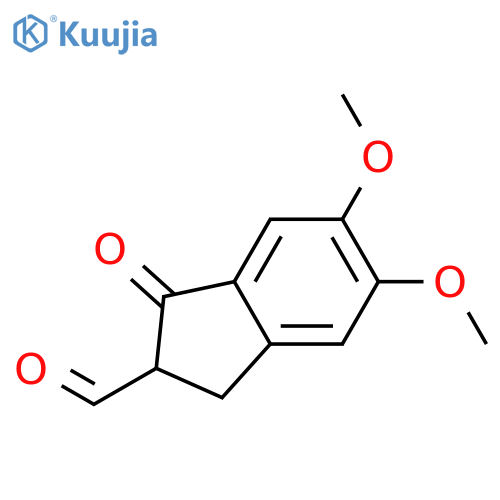 1H-Indene-2-carboxaldehyde, 2,3-dihydro-5,6-dimethoxy-1-oxo- structure