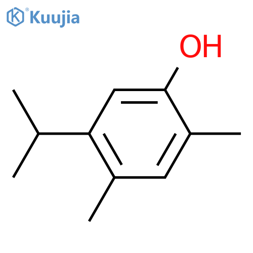 Phenol,2,4-dimethyl-5-(1-methylethyl)- structure