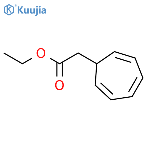 2,4,6-Cycloheptatriene-1-acetic acid, ethyl ester structure
