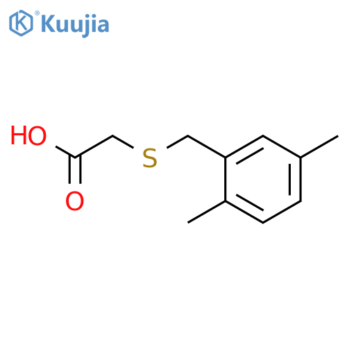 Acetic acid, [[(2,5-dimethylphenyl)methyl]thio]- structure