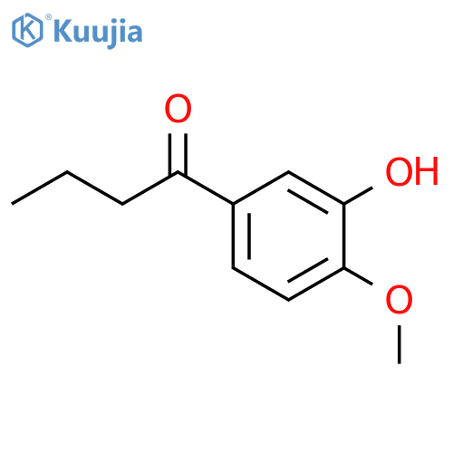 3'-hydroxy-4'-methoxybutyrophenone structure
