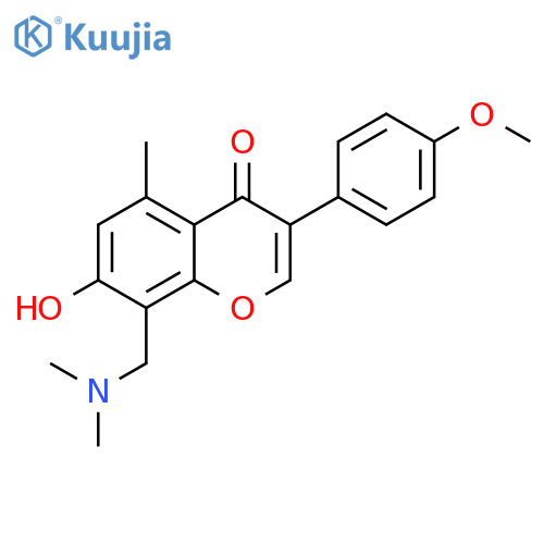 8-[(dimethylazaniumyl)methyl]-3-(4-methoxyphenyl)-5-methyl-4-oxochromen-7-olate structure