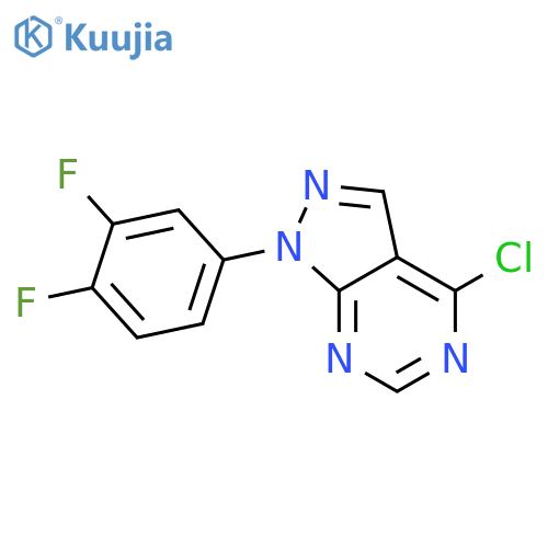 4-Chloro-1-(3,4-Difluorophenyl)-1h-Pyrazolo3,4-DPyrimidine structure