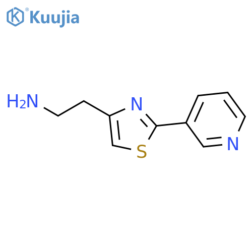 2-2-(pyridin-3-yl)-1,3-thiazol-4-ylethan-1-amine structure