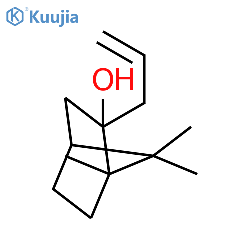 Bicyclo[2.2.1]heptan-2-ol, 1,7,7-trimethyl-2-(2-propenyl)- structure