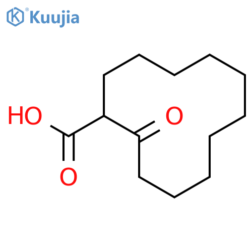 Cyclododecanecarboxylic acid, 2-oxo- structure