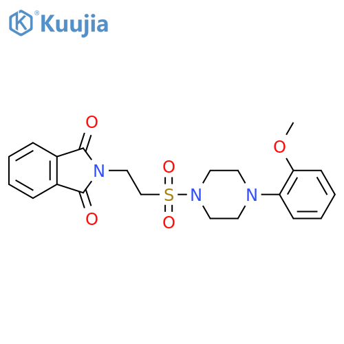 2-(2-{4-(2-methoxyphenyl)piperazin-1-ylsulfonyl}ethyl)-2,3-dihydro-1H-isoindole-1,3-dione structure