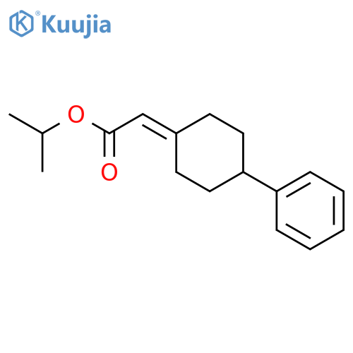 Acetic acid, 2-(4-phenylcyclohexylidene)-, 1-methylethyl ester structure