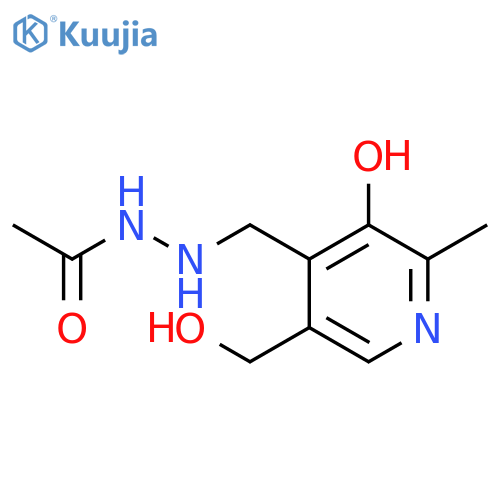 Acetic acid,2-[[3-hydroxy-5-(hydroxymethyl)-2-methyl-4-pyridyl]methyl]hydrazide (7CI) structure