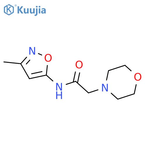 N-(3-methylisoxazol-5-yl)-2-morpholin-4-ylacetamide structure