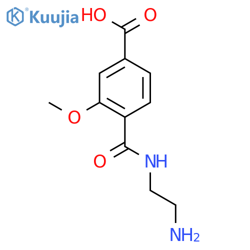 Benzoic acid, 4-[[(2-aminoethyl)amino]carbonyl]-3-methoxy- structure
