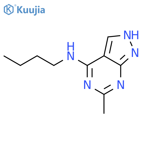 1H-Pyrazolo[3,4-d]pyrimidin-4-amine,N-butyl-6-methyl- structure