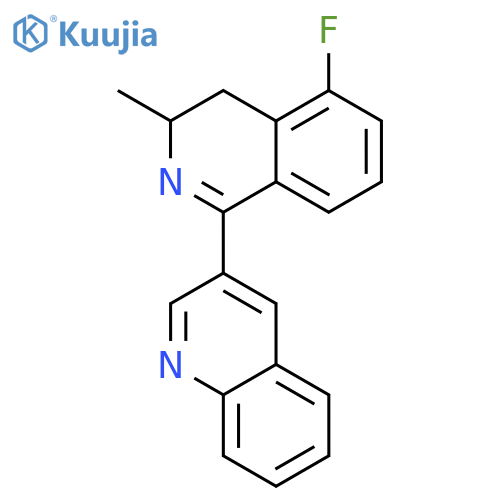 Quinoline, 3-(5-fluoro-3,4-dihydro-3-methyl-1-isoquinolinyl)- structure