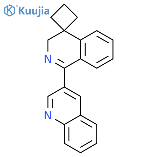 Spiro[cyclobutane-1,4'(3'H)-isoquinoline], 1'-(3-quinolinyl)- structure