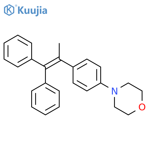 Morpholine, 4-[4-(1-methyl-2,2-diphenylethenyl)phenyl]- structure
