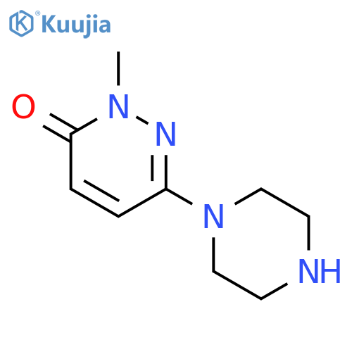 2-methyl-6-(1-piperazinyl)-3(2H)-Pyridazinone structure