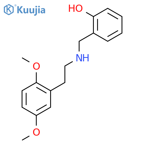 2-\u200b2-\u200b(2,\u200b5-\u200bDimethoxyphenyl)\u200bethyl\u200bamino\u200bmethyl\u200b-phenol structure