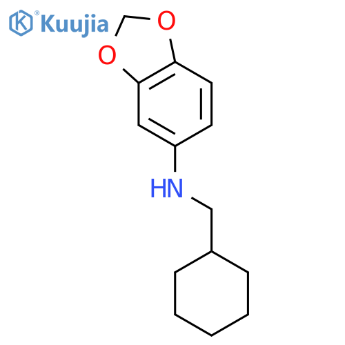 1,3-Benzodioxol-5-amine, N-(cyclohexylmethyl)- structure