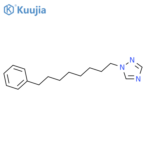 1H-1,2,4-Triazole, 1-(8-phenyloctyl)- structure