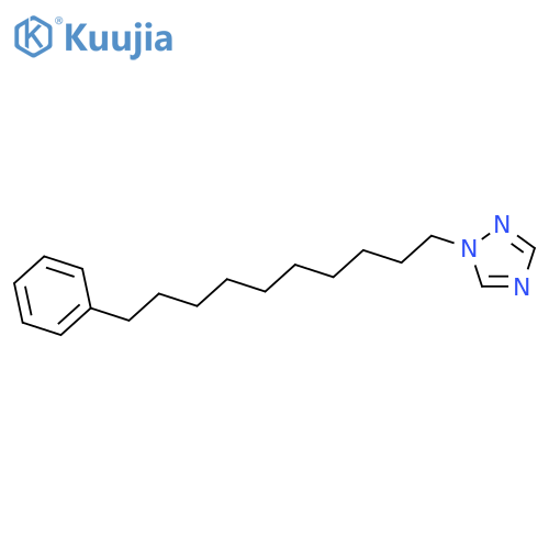 1H-1,2,4-Triazole, 1-(10-phenyldecyl)- structure