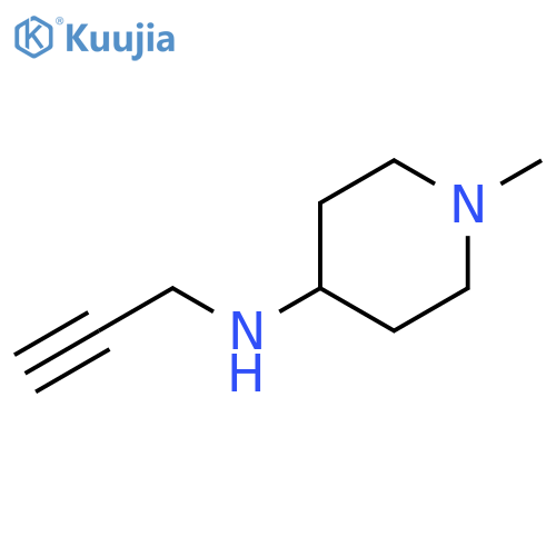 1-methyl-N-(prop-2-yn-1-yl)piperidin-4-amine structure
