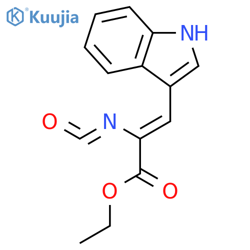 2-Propenoic acid, 3-(1H-indol-3-yl)-2-isocyanato-, ethyl ester structure