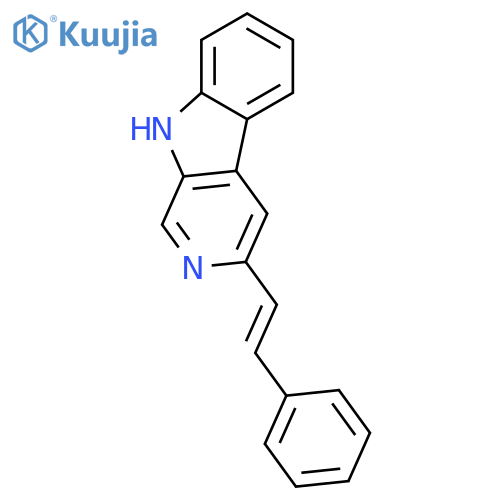 9H-Pyrido[3,4-b]indole, 3-(2-phenylethenyl)- structure