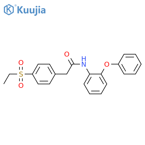 2-4-(ethanesulfonyl)phenyl-N-(2-phenoxyphenyl)acetamide structure