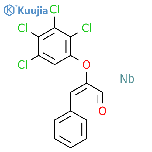 Niobium, tetrachlorophenoxy(3-phenyl-2-propenal)- structure