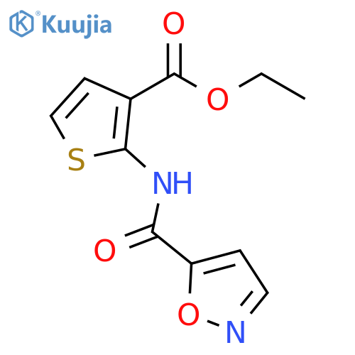 ethyl 2-(1,2-oxazole-5-amido)thiophene-3-carboxylate structure