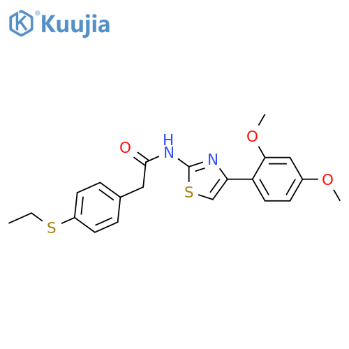 N-4-(2,4-dimethoxyphenyl)-1,3-thiazol-2-yl-2-4-(ethylsulfanyl)phenylacetamide structure