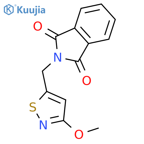 1H-Isoindole-1,3(2H)-dione, 2-[(3-methoxy-5-isothiazolyl)methyl]- structure