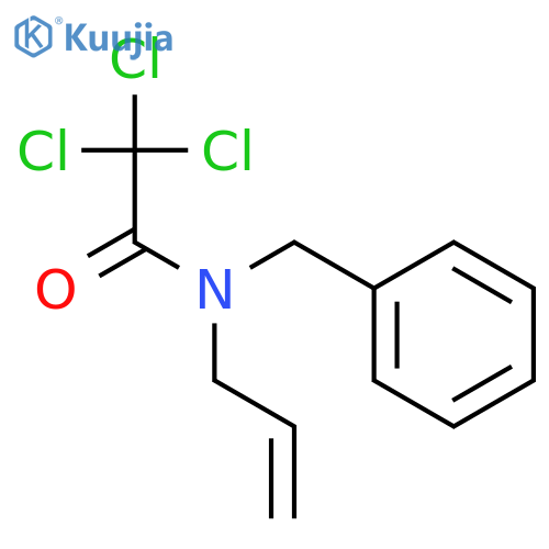 Acetamide, 2,2,2-trichloro-N-(phenylmethyl)-N-2-propen-1-yl- structure