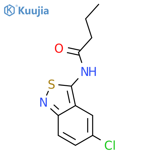 Butanamide,N-(5-chloro-2,1-benzisothiazol-3-yl)- structure