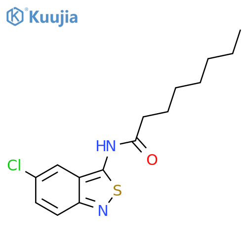 N-(5-Chloro-2,1-benzothiazol-3-YL)octanamide structure